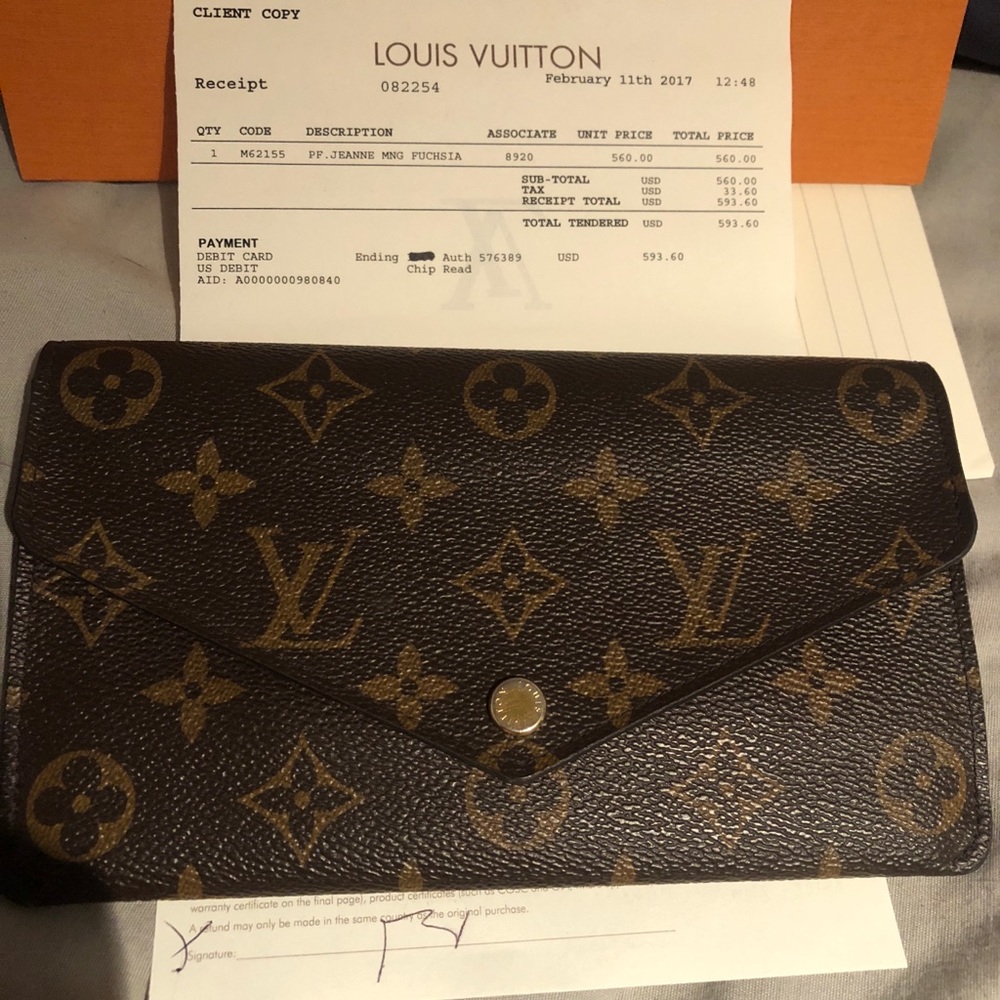 Louis Vuitton Jeanne wallet *no inserts*firm price